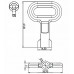 Ключ для замка (маленький) TK-100313-1-P