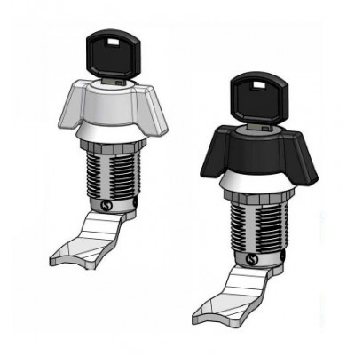 Замок с ключом для шкафа TK-100294-1-50 d 22, h:50 хром